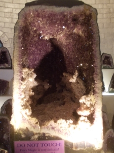 One of the many giant crystals found at the Crystal Castle