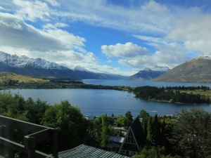 The view from the Queenstown living room I slept in